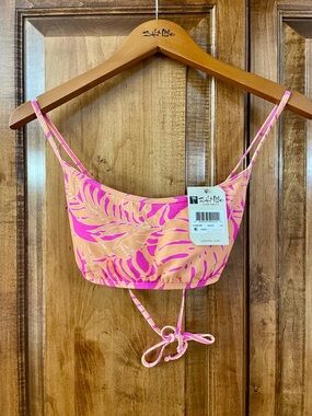 Salt Life Women’s Pink & Peach Tropical Bikini Top